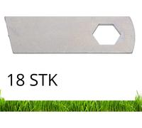 15 VIERTILUX Couteau 9,3cm 1 pc Couteau de scarificateur V 32 EL MTD V 34, 742-0825A