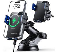 15 W Car Phone Holder Induction [Automatic Clamping] Fast Charger Car Induction Air Vent Dashboard Windscreen For Iphone 16/15/14/13/12&samsung S24 S23 S22