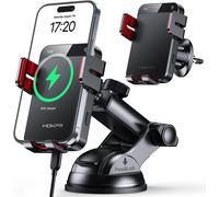 15 W Car Phone Holder Induction [Automatic Clamping] Fast Charger Car Induction Air Vent Dashboard Windscreen For Iphone 16/15/14/13/12&samsung S24 S23 S22