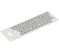 15 x 15 mm-French AZERTY Stickers-for PC and Laptop Keyboards-with Scratch-Resistant Matte LaminateFrench Keyboard StickersColour: Silver