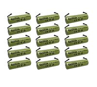 15 x Batterie rechargeable Ni-MH AA 1,2 V 2000 mAh avec languettes lamelles terminaux à souder pour affutage colis Batterie