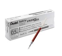 Pentel Recharge LRN5 pour stylo gel EnerGel 0,5 mm pointe aiguille – 10 recharges Bleu
