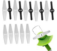 15 x Replacement Blades for Lawnmower,Electric Lawn Mower Blades,Electric Edger for Steel Grass Trimmer Head Electric Trimmer Tool