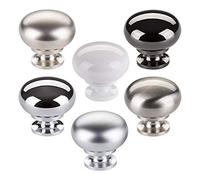 15 x SO-TECH® Boutons de Meuble OSCAR Finition en Acier Inox Ø 32,5 mm - Design rejoint Fonctionnalité - Pommeau Poignée