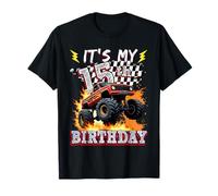 15 Year Old Boys Monster Truck It's My 15th Birthday Party T-Shirt