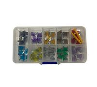 150/100/50 pièces Mini voiture fusibles avec boîte Clip assortiment 2A/3A/5A/7.5A/10A/15A/20A/25A/30A/35A Auto Micro lame Type fusible ensemble camion Câblage de protection (Color : 100pcs With Box)