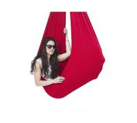 (150*280CM, Red) Aerial Yoga Therapy Swing Set & Hammock Kit For Flexibility & Pain Relief