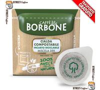 300 Café Dosettes Dek borbone Mélange Decaffeinata 44 Mm. Roulés Écologique 100%