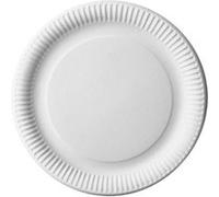 150 assiettes carton rond 18cm blanc - générique 146005 Blanc G