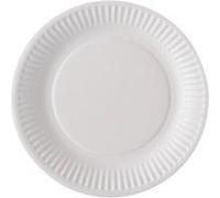 150 assiettes carton rond 23cm blanc - générique 146004 Blanc G