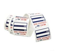 150 Autocollants Vidange 2x2 Pouces Transparent