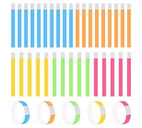 150 Bracelets d'Identification Bracelets Papier en Tyvek Bracelets d'Entrée Bracelet Papier Enfant pour Contrôle et Sécurité pour Fête Soirées Festivals parc Aquatique Diverses Couleurs Disponibles