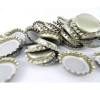 150 capsules-couronnes dorées de bière ou bouteilles en verre - En métal - 26 mm de diamètre