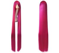 150 CM 60 `` longue perruque de cosplay droite 20 couleurs blonde bleu rose argent perruque cheveux synthétiques femmes Cosplay Party commun 150 cm perruques communes longues droites 02