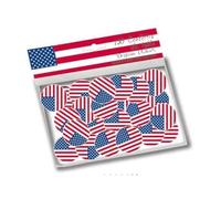 150 confettis de table drapeau USA - Coloré - Taille Unique