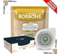 300 Dosettes Caffè Borbone Mélange Or 44 MM Ese Filtre Papier Roulés Écologique