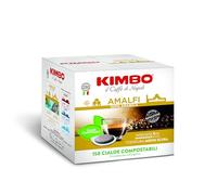 150 Dosettes Papier Compostable Café Kimbo Mélange Amalfi Délicat 100% Arabica