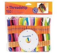 150 échevettes - Fils pour bracelet brésilien - Couleurs assorties + Kumihimo rond - DMC Orange G