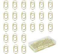 150 Gold Paper Clips,Heart Shaped Paper Clips,Mini Paper Clips With Clear Box,Gold Metal Paper Clips Small Paper Clips For Books,Memos,Posters,Photos
