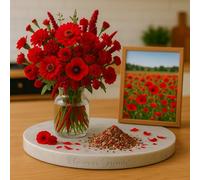 150 Graines Fleurs d’été - Mélange de teintes rouges - 18 variétés - Rouge éclatant - Fleur Jardin - 392