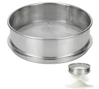 150 Mailles Tamis Farine,20cm Tamis Cuisine | Acier Inoxydable,Bonne Facture,Solides,Pour tamiser poudre d'amandes,Sucre Poudre