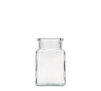 150 ml verre à bouchon en liège, carré, ouverture : liège