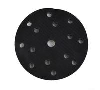 150 mm 15 trous éponge interface Pad pour protection avec design antidérapant pour ponceuse électrique et meuleuse, noir