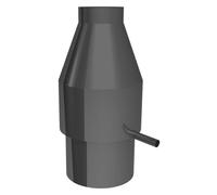 Ø 150 mm Hotte déflectrice Jeremias DW FU avec évacuation, fermeture de bouche incluse Couleur RAL