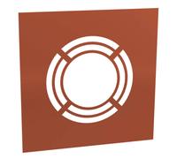 Ø 150 mm Jeremias DW FU Garniture murale et de plafond pour ventilation arrière en cuivre 0° monobloc