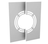Ø 150 mm Jeremias DW FU Garniture murale et de plafond pour ventilation arrière en deux parties 1° - 65° Matt