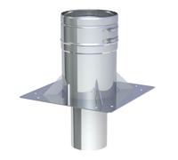 Ø 150 mm Jeremias DW FU Plaque de base pour l'élévation de la cheminée jusqu'à 2 m haute brillance