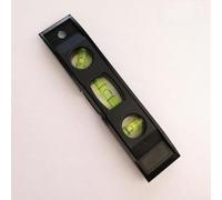 150 mm magnétique pour niveau torpille pour niveau - Mini outil de gradient à bulles avec coque en ABS noir et tube acrylique, plage de mesure de 15,2 cm pour la poussière