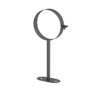Ø 150 mm Tuyau de poêle double paroi Jeremias ISO-Line Adaptateur mural mural jusqu'à 250 mm Gris