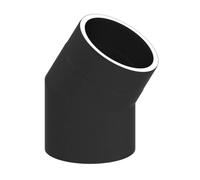 Ø 150 mm Tuyau de poêle double paroi Jeremias ISO-Line Coude 30° Noir