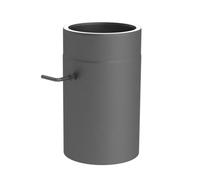Ø 150 mm Tuyau de poêle double paroi Jeremias ISO-Line Elément de longueur 300 mm avec clé de tirage Gris