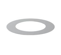 Ø 150 mm Tuyau de poêle double paroi Jeremias ISO-Line Rosace murale 55 mm Acier inox brossé