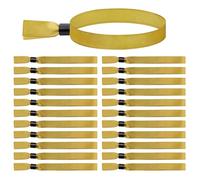 150 Pack Red Cloth Event Bracelets, Party Bracelets pour les événements jetables, Cloth Event Bracelet pour la musique de fête, Festival, Carnaval de mariage, Live Show ( Or)