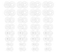 150 Paires de Boutons-Pression Invisibles à Coudre, Boutons en Plastique Boutons-Pression Ronds Transparents Boutons à Coudre Boutons à Coudre Transparents Boutons à Pression pour Tissu