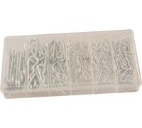 150 pcs. assortiment de goupilles à ressort galvanisées dans un coffret