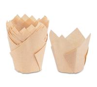 150 Pcs Caissette Muffins Papier, Caissettes Cupcake Tulipe, Moules à Cupcakes et Muffins, Moule Muffin Papier Cuisson Gâteau, Moules à Muffin en Papiers pour Cupcake Fête d'Anniversaire Mariage