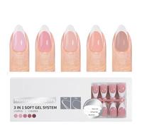 150 PCS French Tip Press On Nails Pre Primer Pour Application Easy Full Covers Acryliques Faux Ongles Pour Les Ongles Mode Art Fashion Design