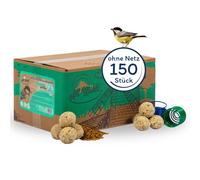 150 pcs. Lyra Pet® Boulettes de mésanges Alb-Mühle Protein avec vers de farine sans filet à 85 g + 2 distributeurs