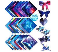 150 Pcs Papier Origami 15x15 Papier Constellation Couleurs Du Papier Pliant Papier Ciel Nocturne Papier Artisanal Papier Décoratif Papier Étoiles Filantes Pour Les Projets d'Art Et d'Artisanat Origami