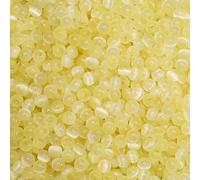 150 perles de rocaille colorées de 4 mm, rondes, en forme d'œil de chat, pour la création de bracelets, colliers et chaînes de téléphone - Orange et jaune - 4 mm