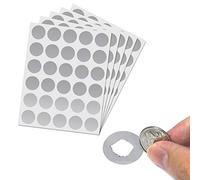 150 Pièces, 25mm Autocollant à Gratter Rond Cartes - Argent (Scratch Card Sticker)