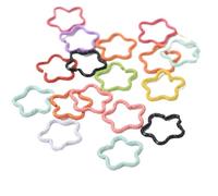 150 pièces accessoires d'anneau de cheveux décor d'étoile, anneaux tresse perles Clips serrures d'effroi tressage décoration manchettes en métal Pour Cheveux(Colorful)