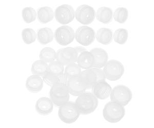 150 Pièces Adaptateur pour Flacon Doseur à Trou 4,4mm, Bouchon Plastique | Insertion Pratique, Interface Compatible Entérales, Dosage Précis pour Pharmacie Domestique, Cabinets Vétérinaires et Adultes