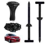 150 Pièces Attaches-Câbles Universelles en Nylon, Serre Câbles en Nylon, Autobloquantes, pour Fermeture Rapide, Réparation Automobile et Usage Quotidien, pour Voiture, Réparation Domestique (Noir)