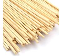 150 Pièces Bâtonnets en Bambou, Baton Barbe a Papa 30cm x 3mm, Baguette Bois Ronde, Bâtons en bois Naturel Tiges Tige Bois Solidepour Bricolage, Artisanat, Décoration, Guimauves, Fruits, Glaces