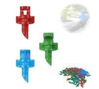 150 Pièces Buses d'Arrosage Micro Jardin, Réglables Multi-Angles | 3 angles de pulvérisation 90/180/360°, taille compacte 21x12mm, résistant à l'usure et à la chaleur
